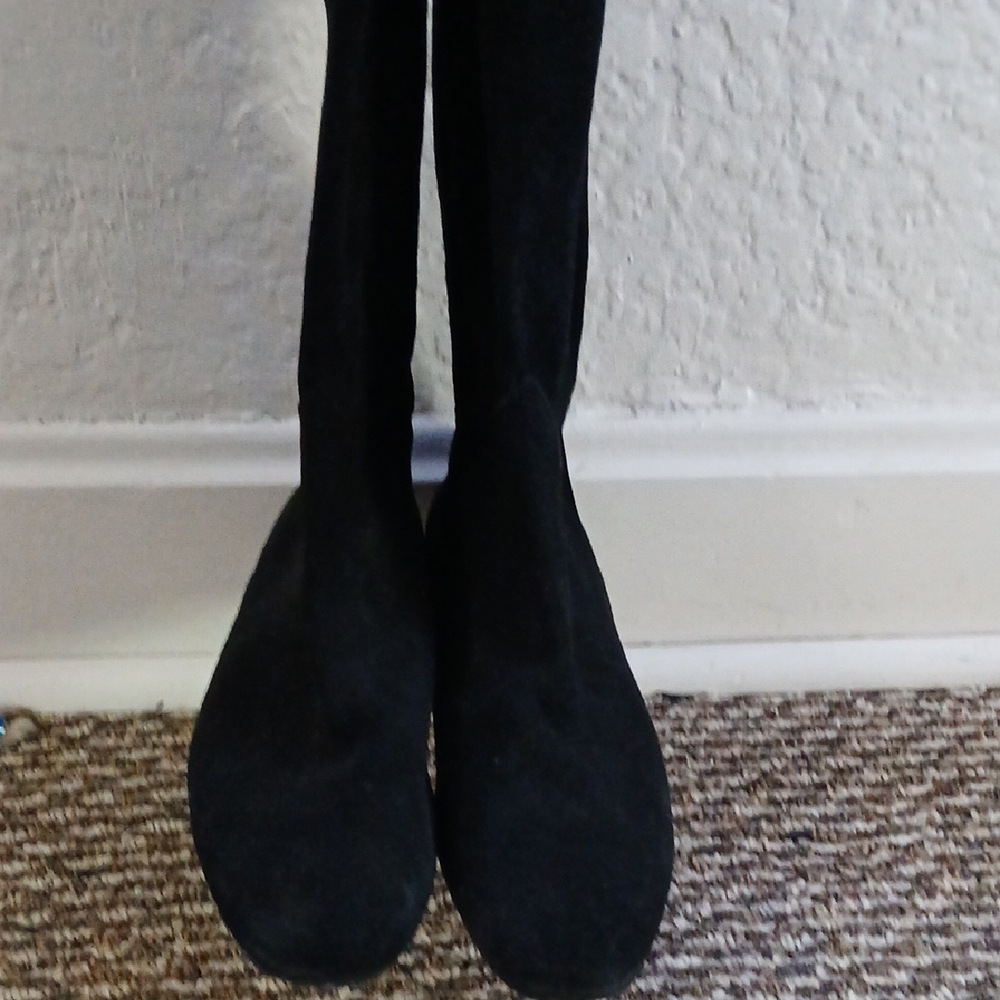 Delman Black Boots Sleek Design